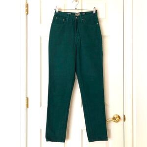 Vintage Express Jeans Dark Green Size 7/8 (see Description re: Size)